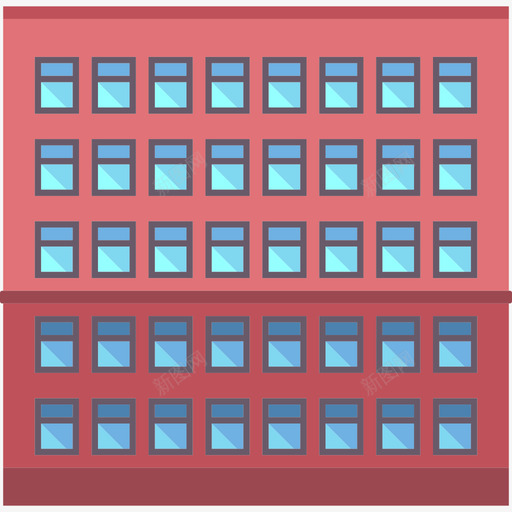 办公楼城市元素集合公寓图标svg_新图网 https://ixintu.com 公寓 办公楼 城市元素集合