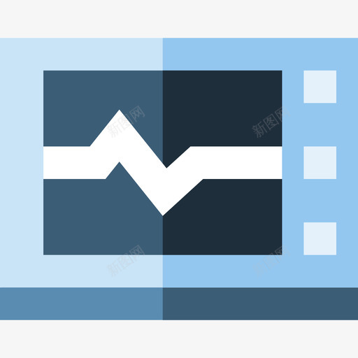 心电图医学4级平坦图标svg_新图网 https://ixintu.com 医学4级 平坦 心电图