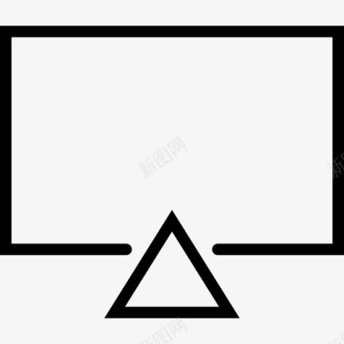 电视基本设备2线性图标图标