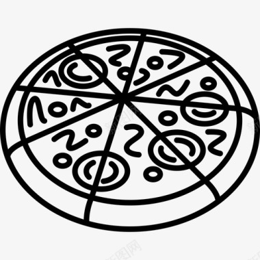 披萨食物意大利菜图标图标