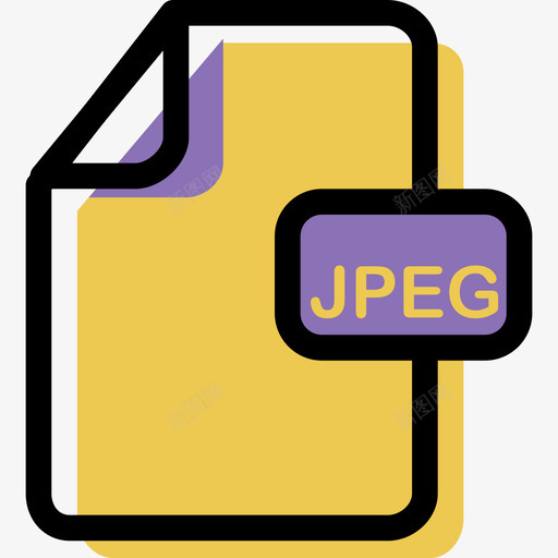 Jpeg彩色文件类型和内容资源图标svg_新图网 https://ixintu.com Jpeg 彩色文件类型和内容资源
