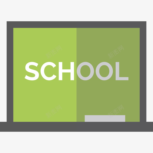 黑板学校元素2平面图标svg_新图网 https://ixintu.com 学校元素2 平面 黑板