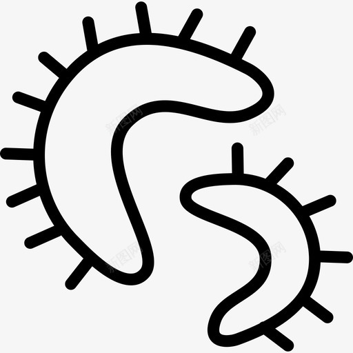 微生物科学2线性图标svg_新图网 https://ixintu.com 微生物 科学2 线性