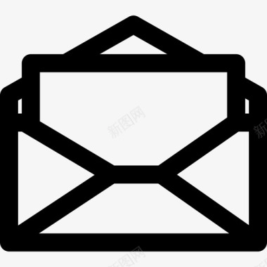 电子邮件ui界面集合线性图标图标