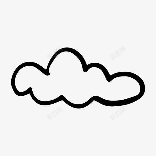 手绘云手绘季节图标svg_新图网 https://ixintu.com 上传1 天气 天空 季节 手绘 手绘云