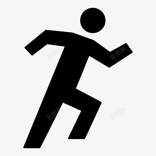 跑步运动员慢跑图标svg_新图网 https://ixintu.com 慢跑 跑步 运动 运动员