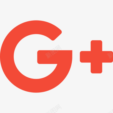 GooglePlus社交媒体徽标2扁平图标图标