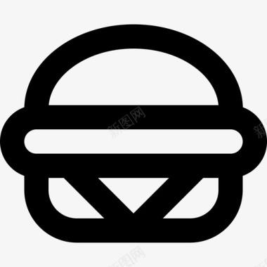 奶酪汉堡餐厅直系图标图标