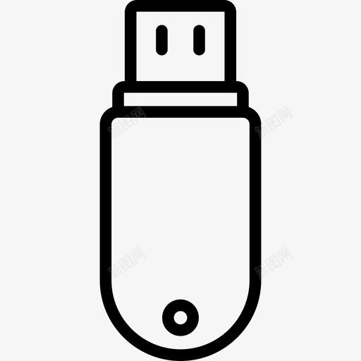 Pendrive办公元素2直线型图标svg_新图网 https://ixintu.com Pendrive 办公元素2 直线型