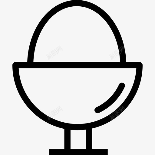 鸡蛋厨房元素线性图标svg_新图网 https://ixintu.com 厨房元素 线性 鸡蛋