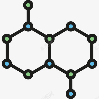 化学科学线性颜色图标图标