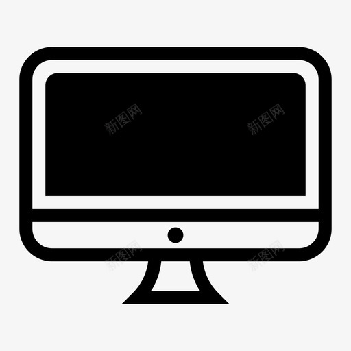 计算机一体机imac图标svg_新图网 https://ixintu.com imac pc 一体机 技术 计算机 计算机和技术