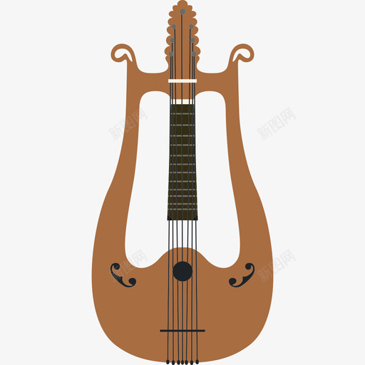 古筝音乐乐器收藏图标svg_新图网 https://ixintu.com 乐器收藏 古筝 音乐