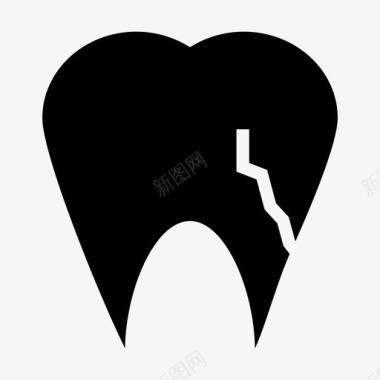 断牙龋齿牙痛图标图标
