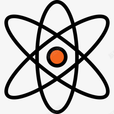 原子科学3线性颜色图标图标