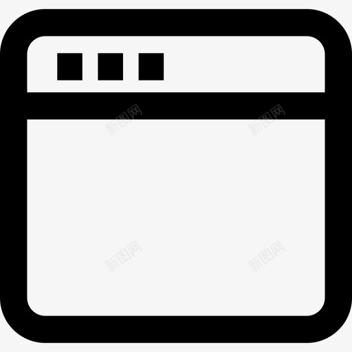 浏览器基本ui集线性图标svg_新图网 https://ixintu.com 基本ui集 浏览器 线性