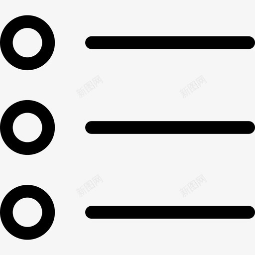 列表界面图标资源线性svg_新图网 https://ixintu.com 列表 界面图标资源 线性