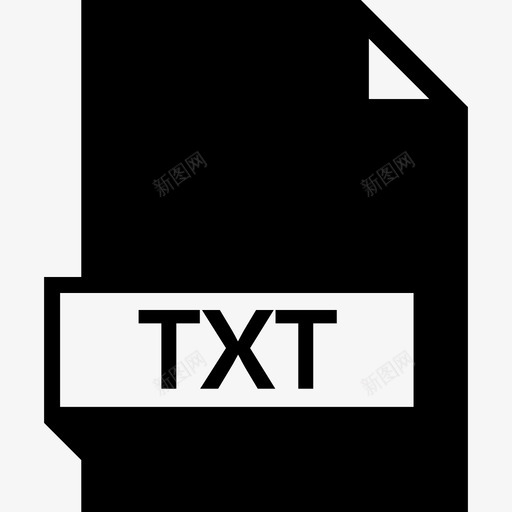 Txt文件名glyph填充图标svg_新图网 https://ixintu.com Txt 填充 文件名glyph