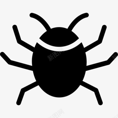 Bug和开发填充图标图标