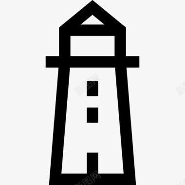 灯塔房地产4线性图标图标