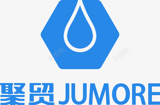 聚贸logo-中英文-竖版svg_新图网 https://ixintu.com 聚贸logo-中英文-竖版 多色