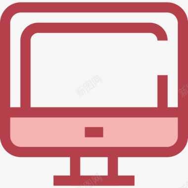 计算机教育1红色图标图标