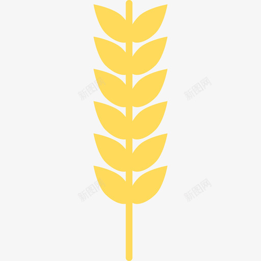 小麦食品农家元素套装图标svg_新图网 https://ixintu.com 农家元素套装 小麦 食品