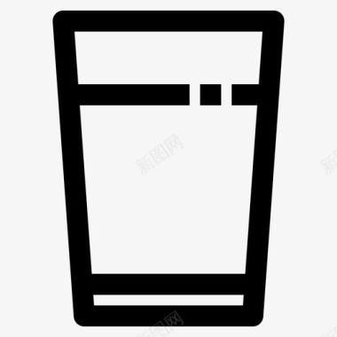 水玻璃杯子饮料图标图标