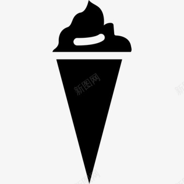 冰淇淋食品图标系列填充图标