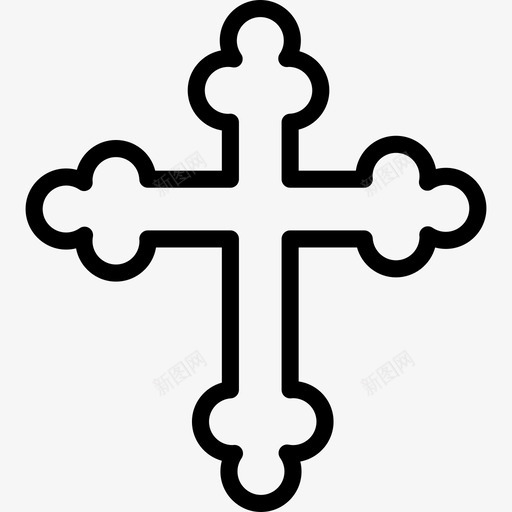 十字架宗教元素直系图标svg_新图网 https://ixintu.com 十字架 宗教元素 直系