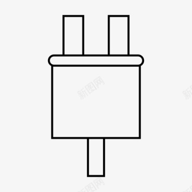 连接器充电电线图标图标