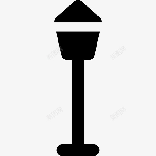 灯柱城市和建筑物实心填充图标svg_新图网 https://ixintu.com 城市和建筑物实心 填充 灯柱