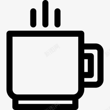 咖啡食品创业和新业务概述图标图标
