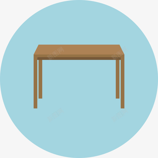 桌子家用电器圆形平面图标svg_新图网 https://ixintu.com 圆形平面 家用电器 桌子