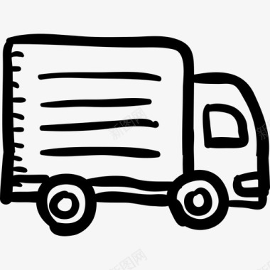 卡车购物元素2黑色图标图标
