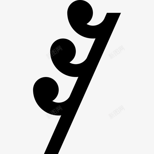 三十二音符休息音乐音乐符号和注释图标svg_新图网 https://ixintu.com 三十二音符休息 音乐 音乐符号和注释
