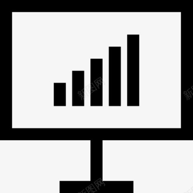 计算机数据通信收集线性图标图标
