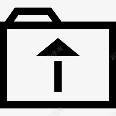 文件夹业务标志符号线性图标图标