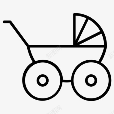 婴儿车婴儿马车图标图标