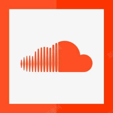 Soundcloud社交媒体徽标集扁平图标图标