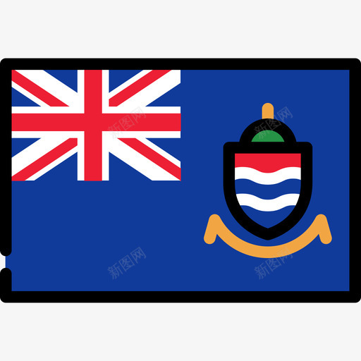 开曼群岛旗帜系列矩形图标svg_新图网 https://ixintu.com 开曼群岛 旗帜系列 矩形
