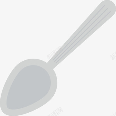 勺子食物和饮料3平的图标图标