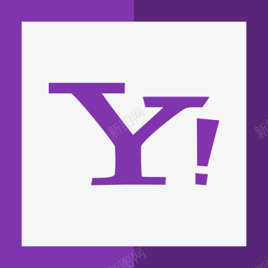 Yahoo平面社交媒体标志图标图标