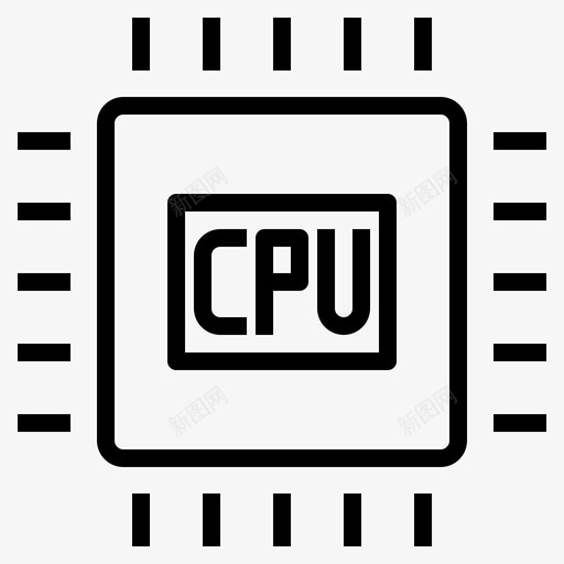 cpu计算机设备图标svg_新图网 https://ixintu.com cpu 在线 硬件 网络 计算机 计算机硬件概述 设备