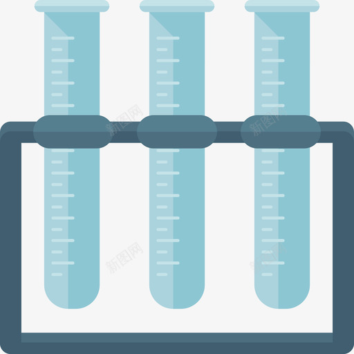 扁平化学试管图标svg_新图网 https://ixintu.com 扁平化学试管