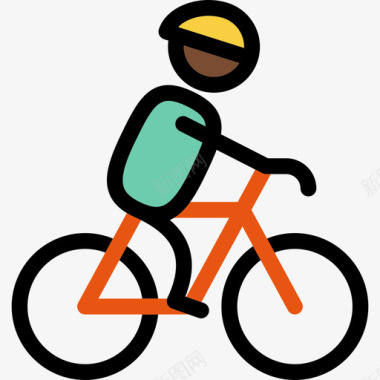 自行车交通运动元素图标图标