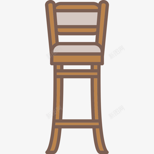 酒吧凳家具和装饰图标svg_新图网 https://ixintu.com 家具和装饰 酒吧凳