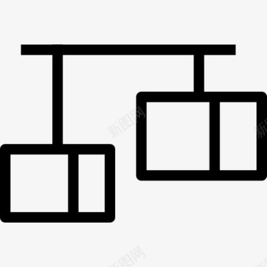 灯具家用和家具元件线性图标图标