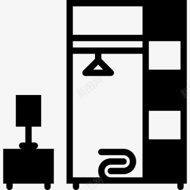 衣柜家居系列2填充图标图标