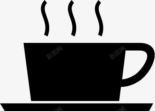 咖啡休息咖啡饮料杯子图标图标